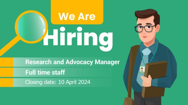 Job Description: Research and Advocacy Manager Full time staff