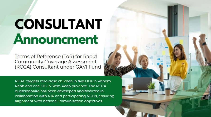 Terms of Reference (ToR) for Rapid Community Coverage Assessment (RCCA) Consultant under GAVI Fund