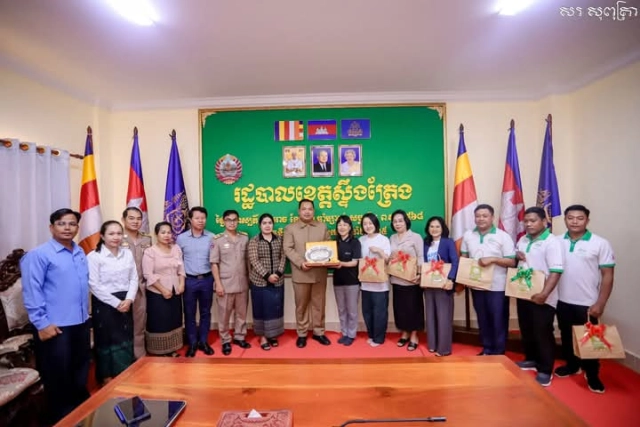 ជំនួបសម្តែងការគួរសម និងកិច្ចពិភាក្សាពីវឌ្ឍនភាពនៃការអនុវត្តគម្រោងរបស់អង្គការរ៉ាក់ ជាមួយឯកឧត្តមអភិបាល នៃគណអភិបាលខេត្តស្ទឹងត្រែង